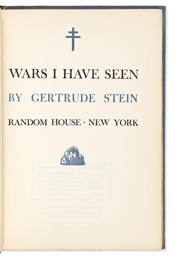 Stein, Gertrude (1874-1946) Two First Edition Titles, One Signed & Inscribed.